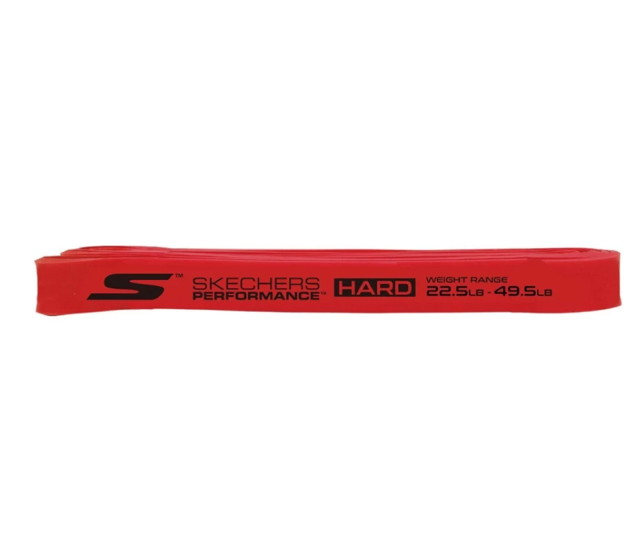 SKECHERS Men's Fitness Powerband Hard Resistance Band - Red for Strength Training & Workouts