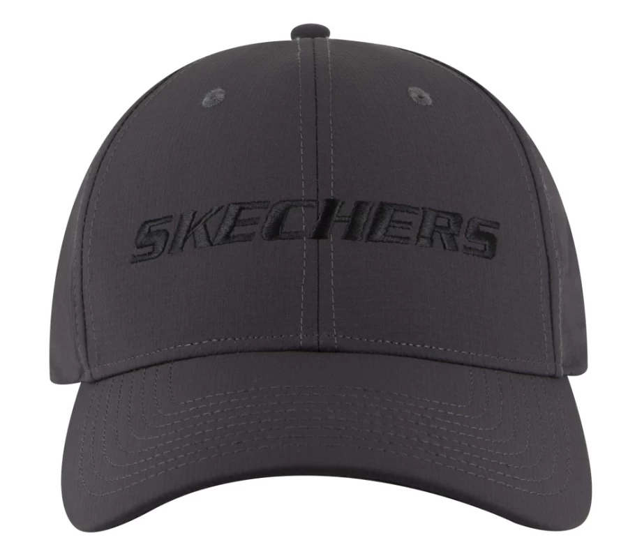 SKECHERS Men's Black & Charcoal Tearstop Snapback Hat - Adjustable Baseball Cap