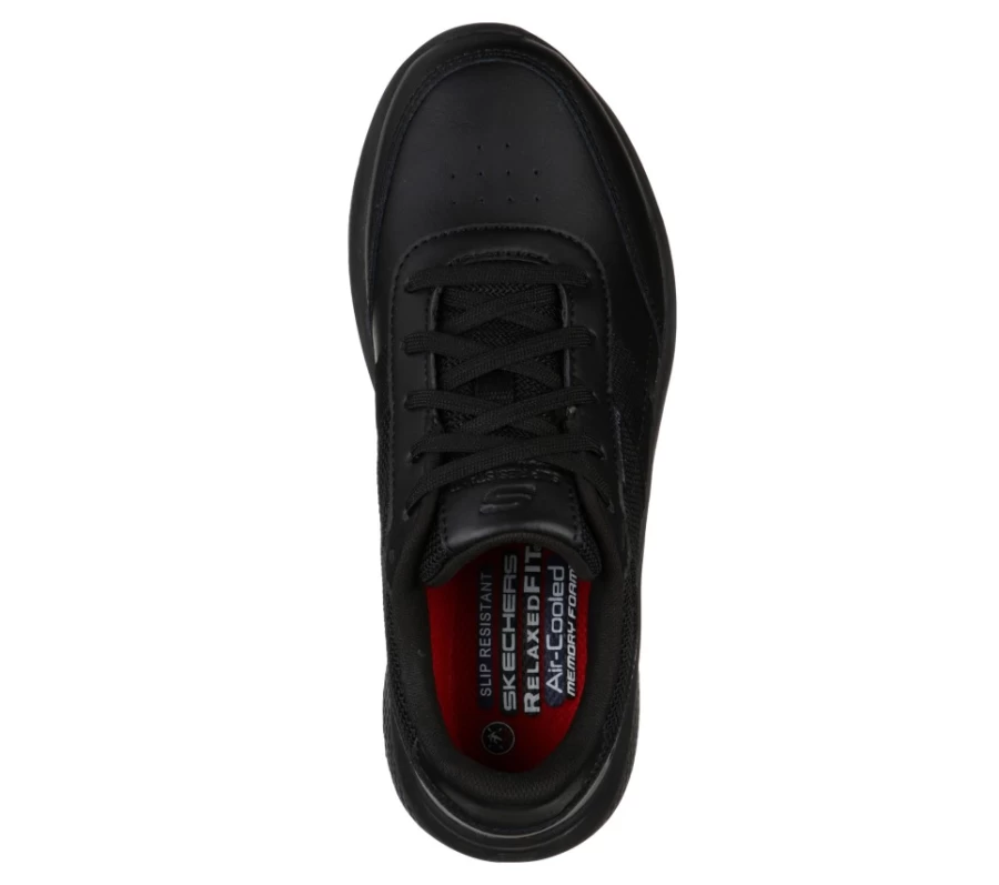 SKECHERS Women's Black Relaxed Fit Elloree Bluffton Sr Walking Shoes