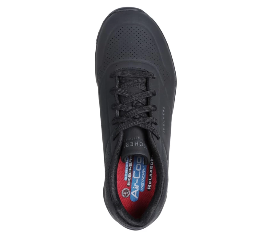 SKECHERS Women's Work Relaxed Fit Uno Sr Sneakers in Black