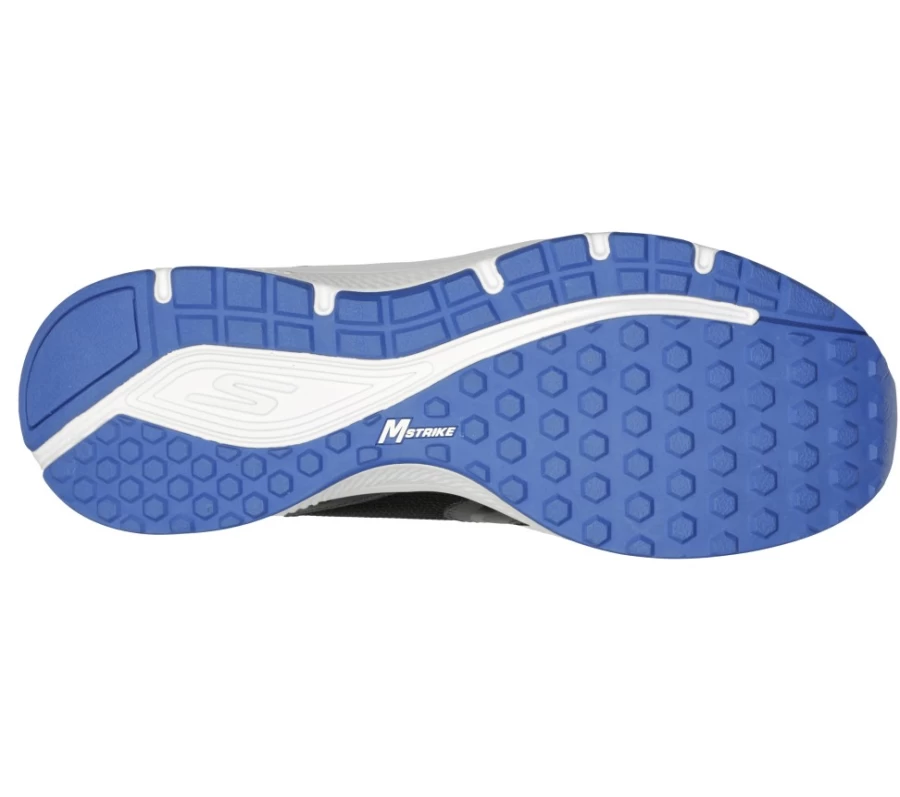 SKECHERS Men's Go Run Consistent - Black Blue Running Shoes