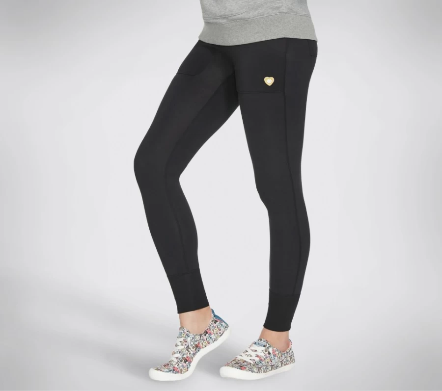 SKECHERS Women's Black Jogging Leggings - Bobs Apparel Active Wear