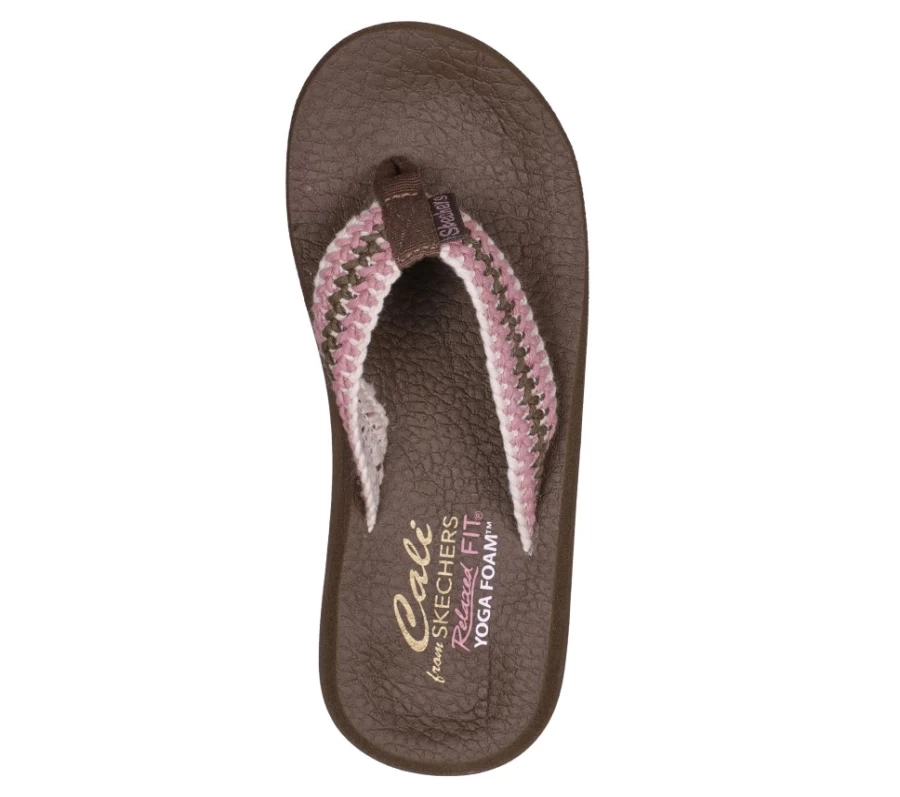 SKECHERS Women's Relaxed Fit Asana - Bloom Crush Sneakers in Brown/Multi