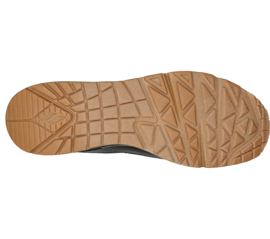 SKECHERS Men's Uno - Layover Sneakers in Black | Comfortable Casual Shoes
