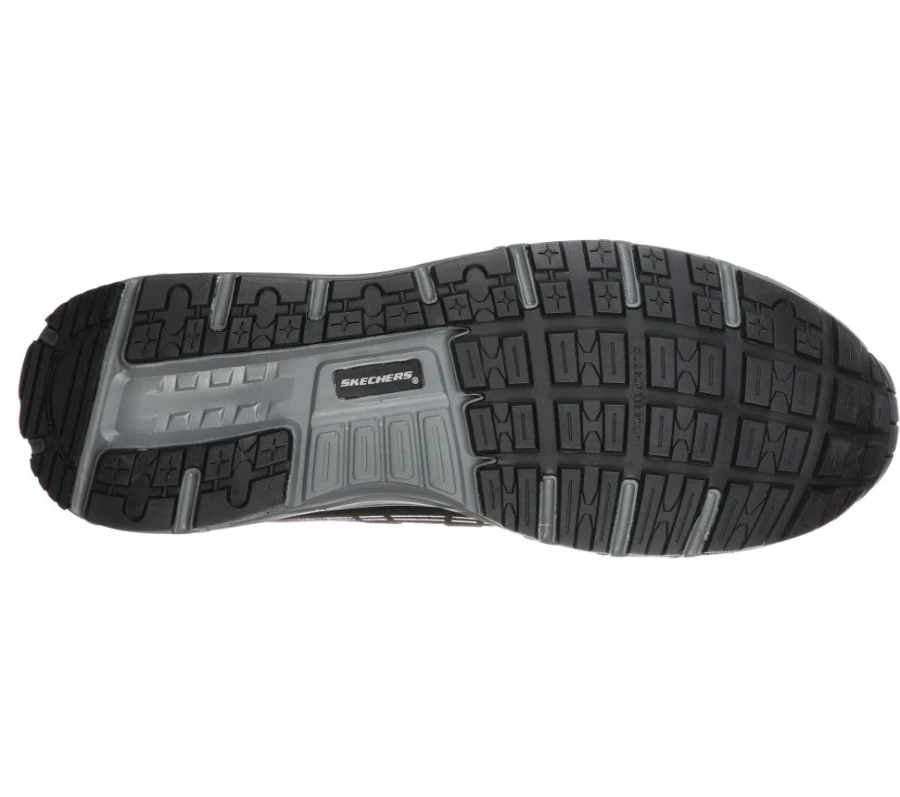 SKECHERS Men's Malad Comp Toe Work Shoes in Black - Durable Safety Footwear