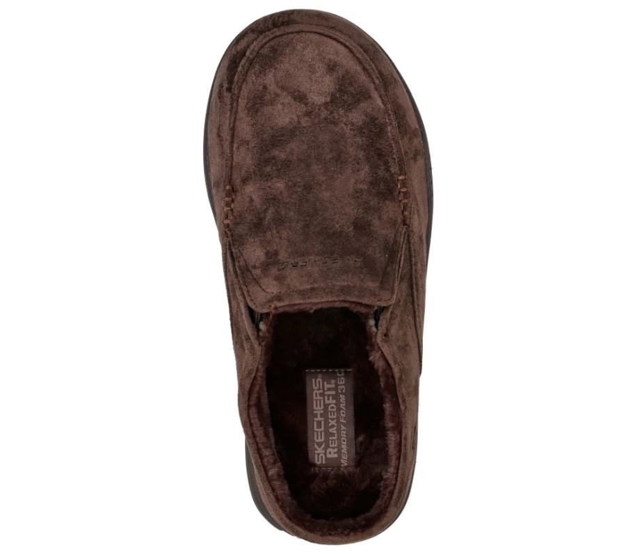SKECHERS Men's Relaxed Fit Chocolate Sneakers - Comfortable Casual Shoes