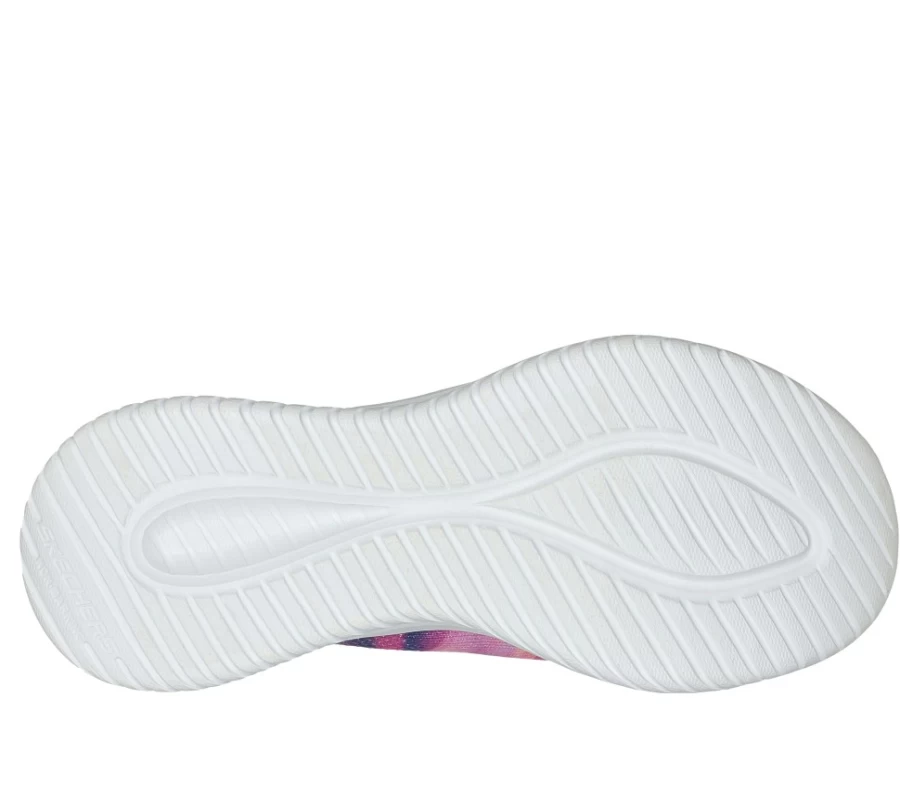 SKECHERS Kids' Ultra Flex 3.0 Sneakers in Gray/Multi - Color Me Sleek Design