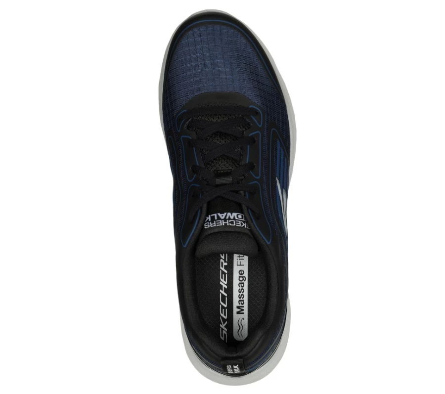 SKECHERS Men's Go Walk Massage Fit Hydro Massage Sneakers in Navy/Black
