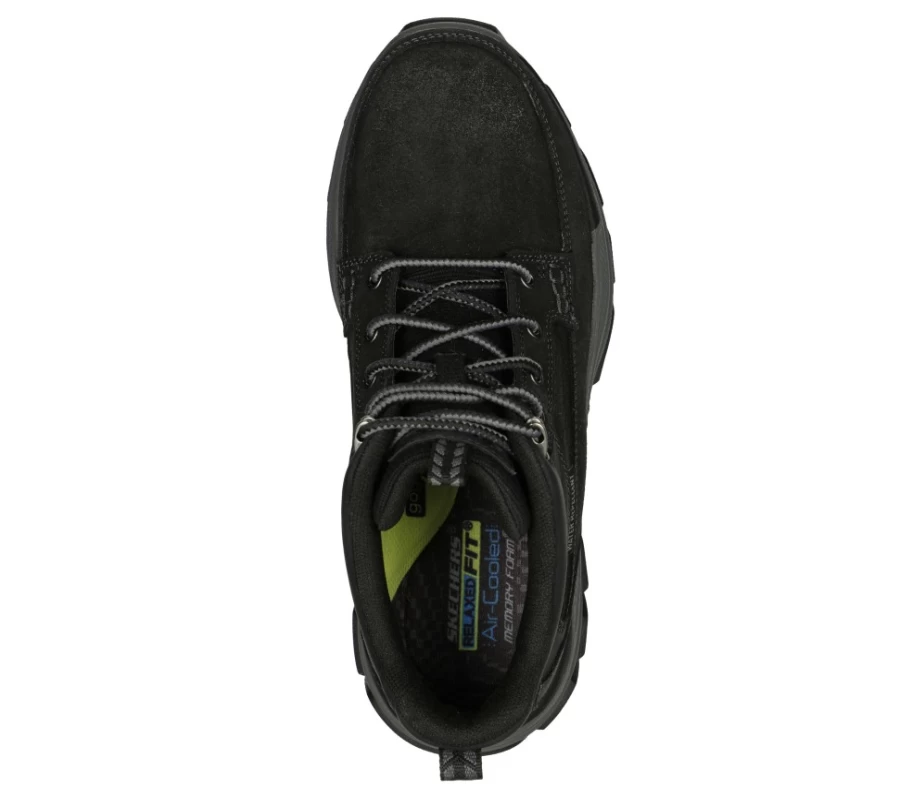 SKECHERS Men's Relaxed Fit Boswell Black Casual Shoes - Respected Comfort & Style