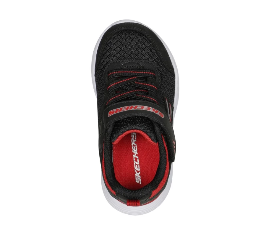 SKECHERS Kids Dyna-Lite Retler Sneakers in Black & Red - Lightweight Athletic Shoes for Children