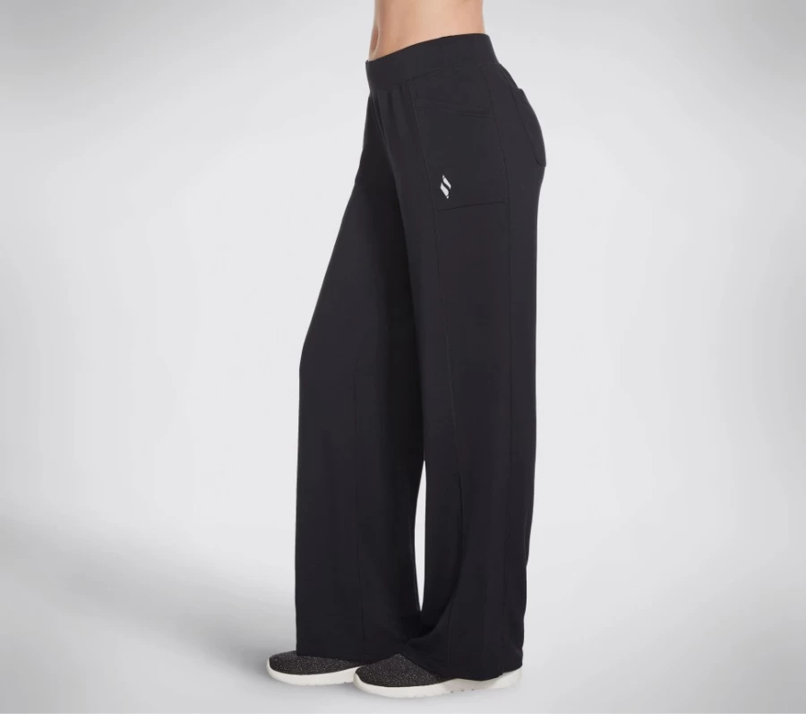 SKECHERS Women's Black Restful 4-Pocket Lounge Pants - Skechluxe Comfort