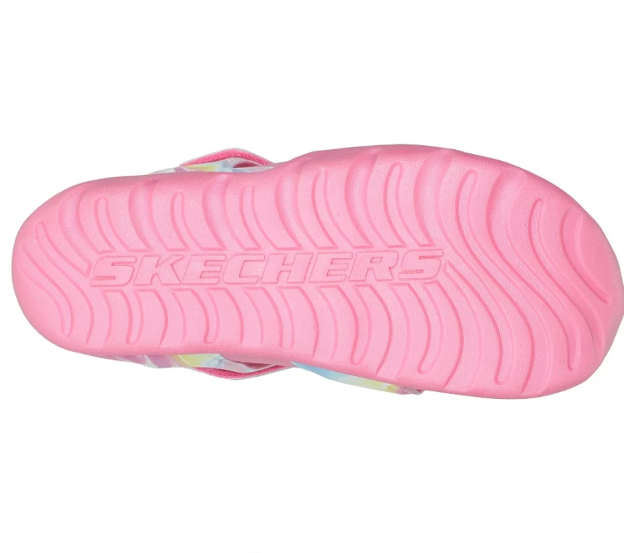 SKECHERS Kids Side Wave - Swirl Bliss Sneakers in Hot Pink / Multi Color