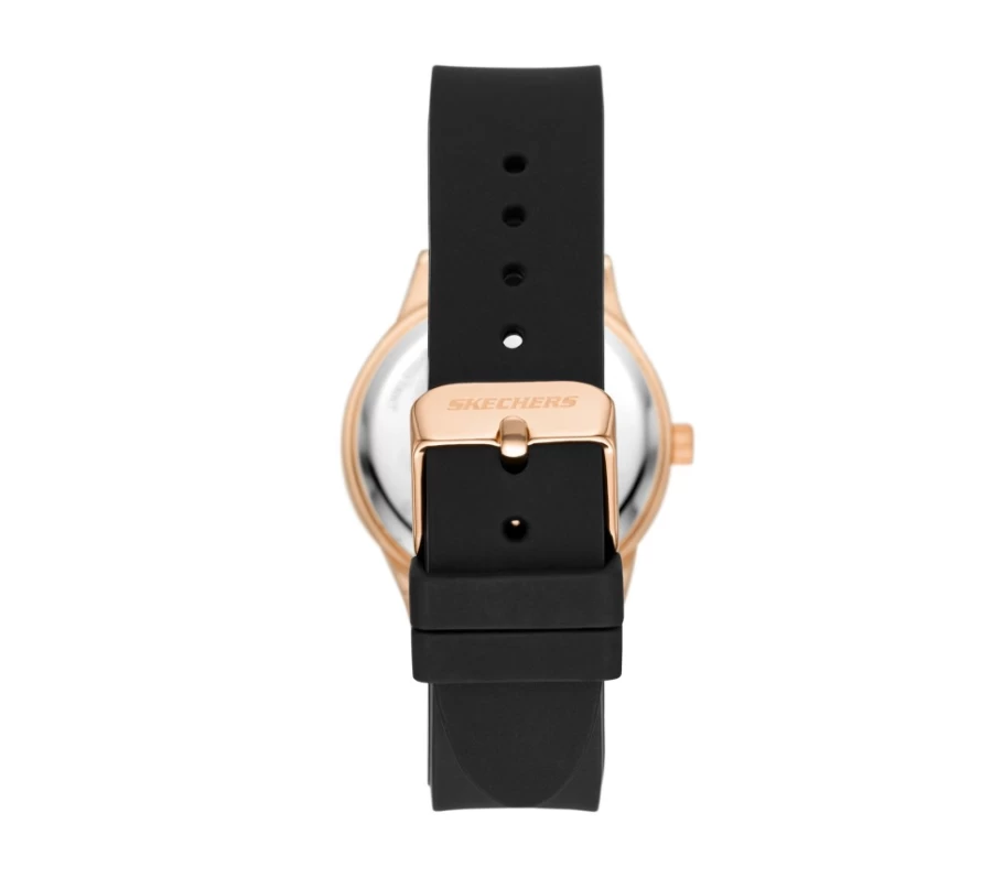 SKECHERS Women's Black Glyndon Watch - Stylish & Comfortable Timepiece