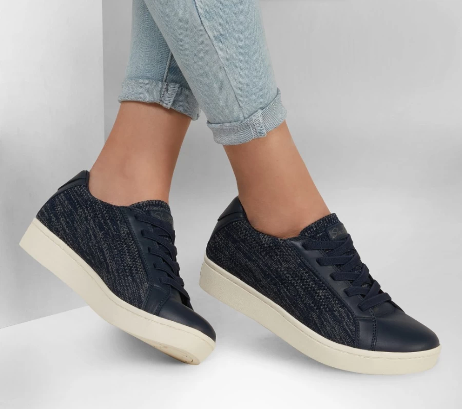 SKECHERS Women's Arch Fit Cup Sneakers in Navy - Confidence Boosting Supportive Shoes