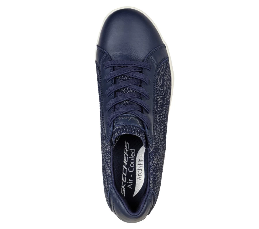 SKECHERS Women's Arch Fit Cup Sneakers in Navy - Confidence Boosting Supportive Shoes