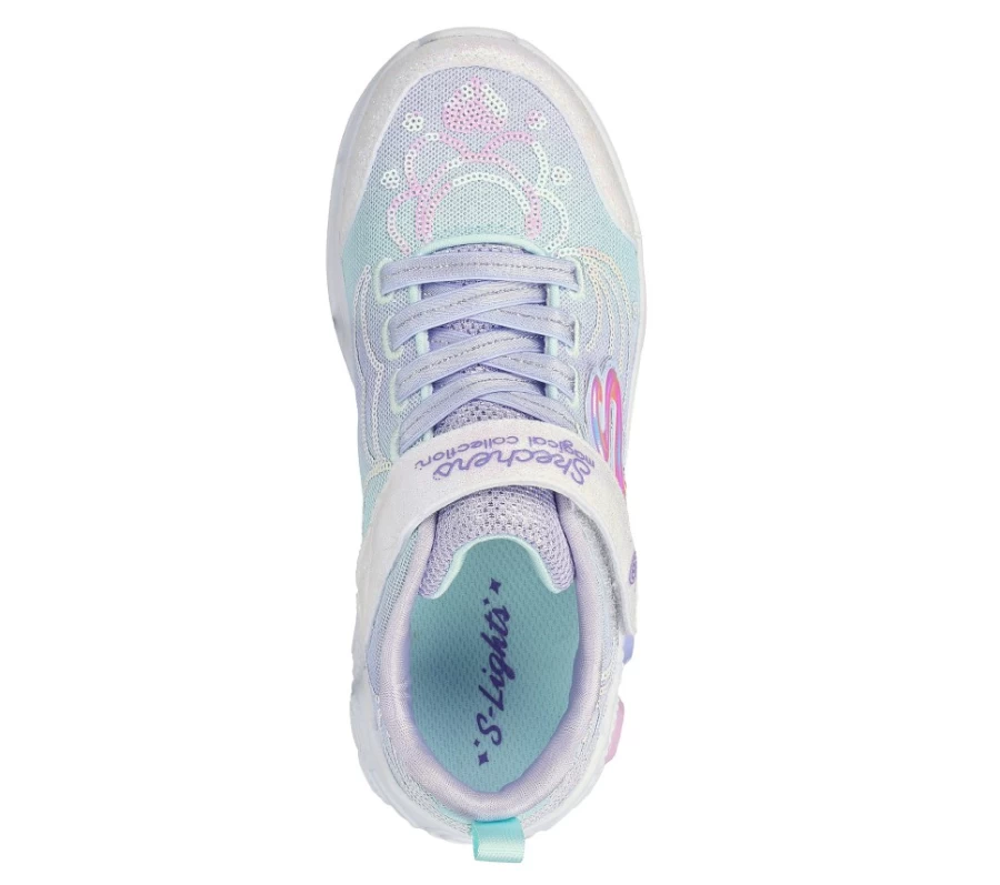 SKECHERS Kids' Princess Wishes Lavender Multi Sneakers for Girls