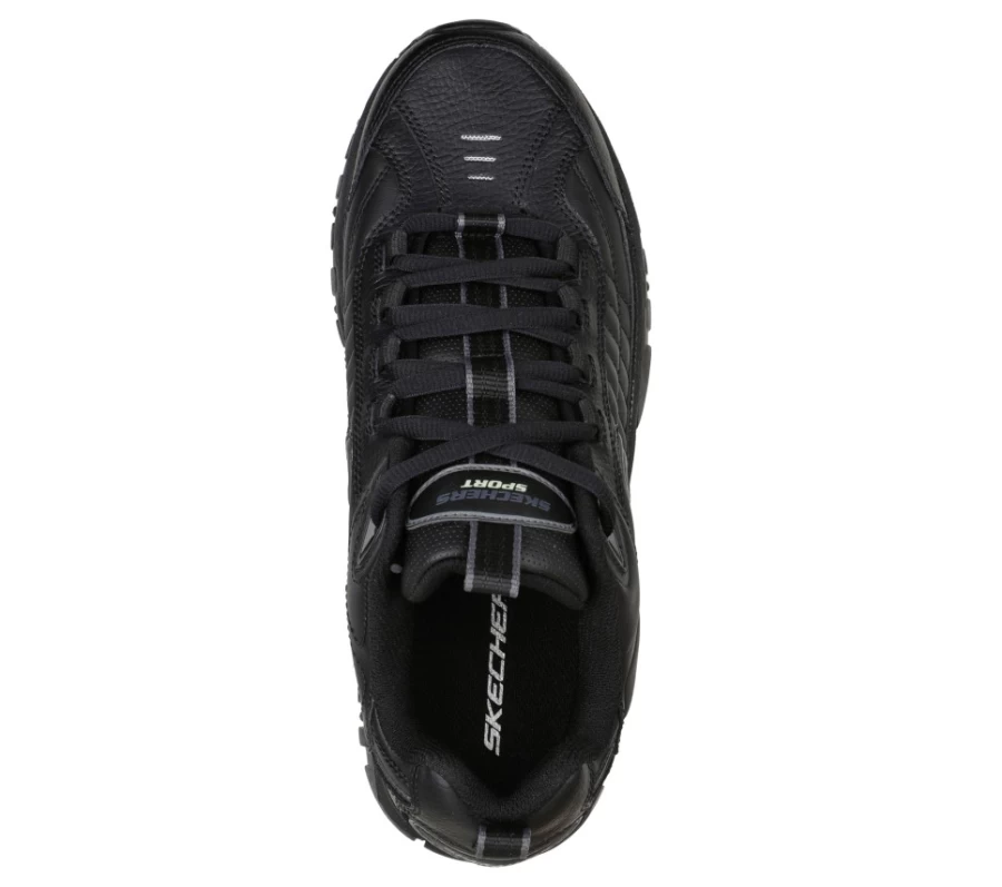 SKECHERS Men's Energy After Burn Sneakers in Black - Lightweight Running Shoes for Enhanced Performance