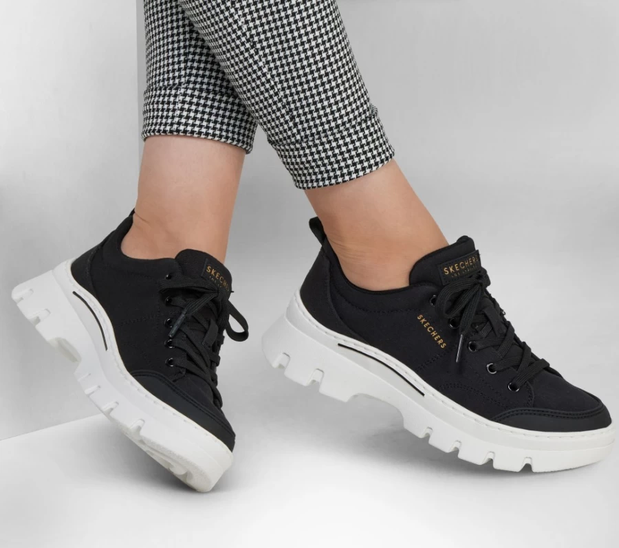 SKECHERS Women's Roadies Surge - The Rumble Road Sneakers in Black