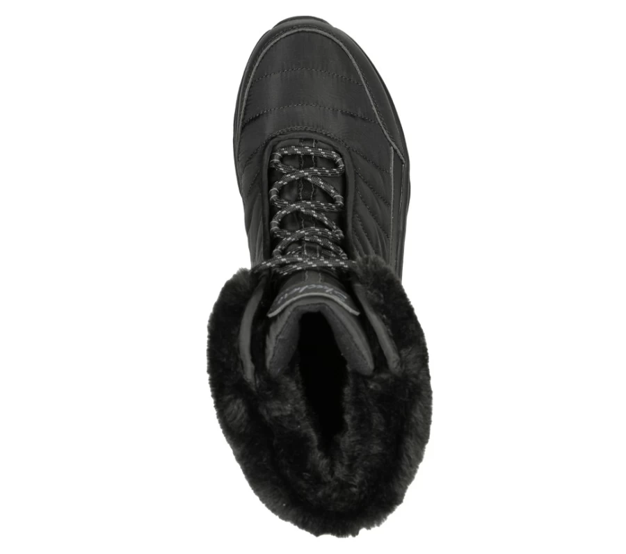 SKECHERS Women's D'Lux Walker Relaxed Fit Winter Boots - Black