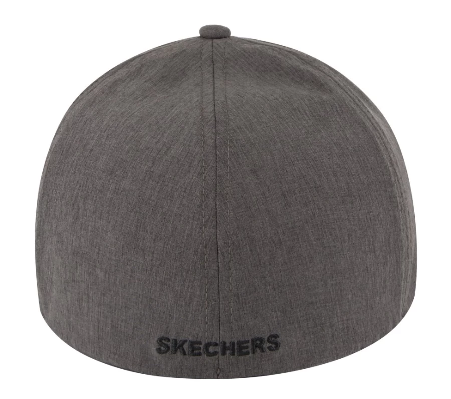 SKECHERS Men's Charcoal Diamond S Baseball Cap - Stylish Adjustable Hat