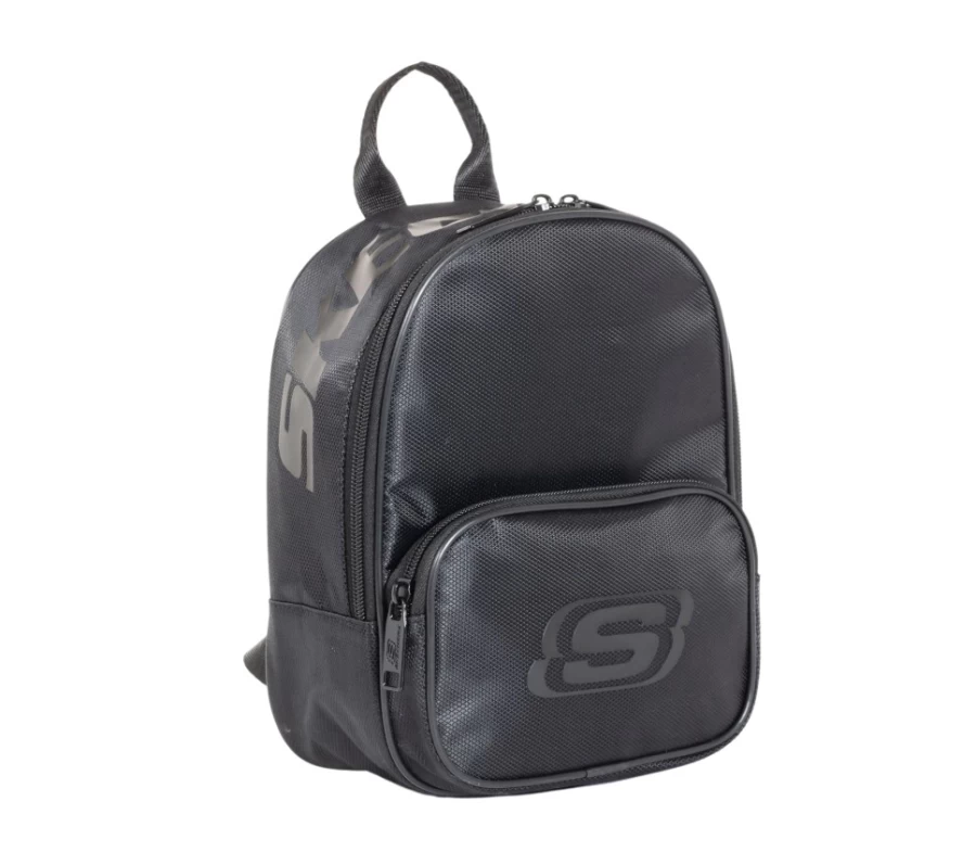 SKECHERS Women's SKX Logo Mini Backpack in Black | Stylish & Compact Daypack