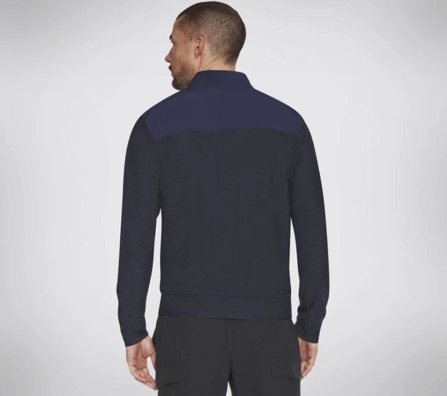 SKECHERS Men's Navy Ultra Go Lite Skech-Knits Hoodless Hoodie