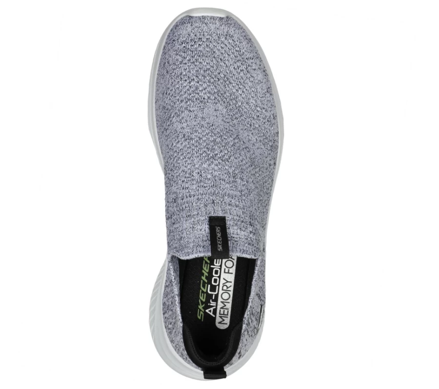 SKECHERS Men's Ultra Flex 3.0 - Demcheck White Black Athletic Walking Shoes