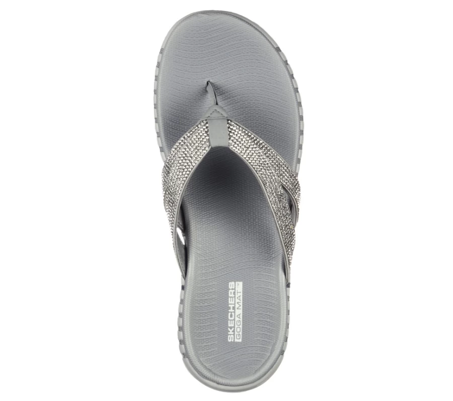 SKECHERS Women's Gowalk Smart Shimmer Sneakers in Gray - Lightweight Walking Shoes