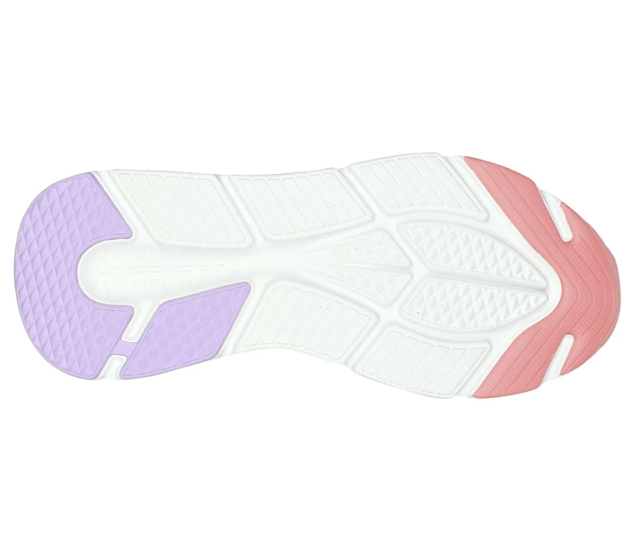 SKECHERS Women's Max Cushioning Elite Sneakers in White & Lavender - Galaxy Burst Comfort Walking Shoes