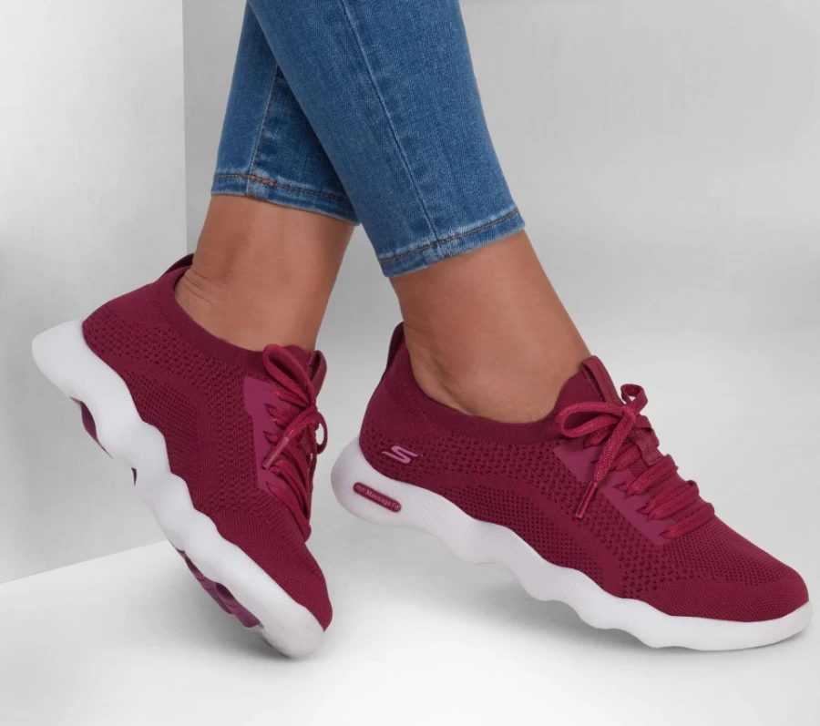 SKECHERS Women's Massage Fit Lite - Intrigue Sneakers in Fuchsia for Comfort & Style