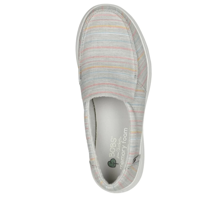 SKECHERS Women's Bobs Skipper - Vital Lines Sneakers in Gray / Multi Color
