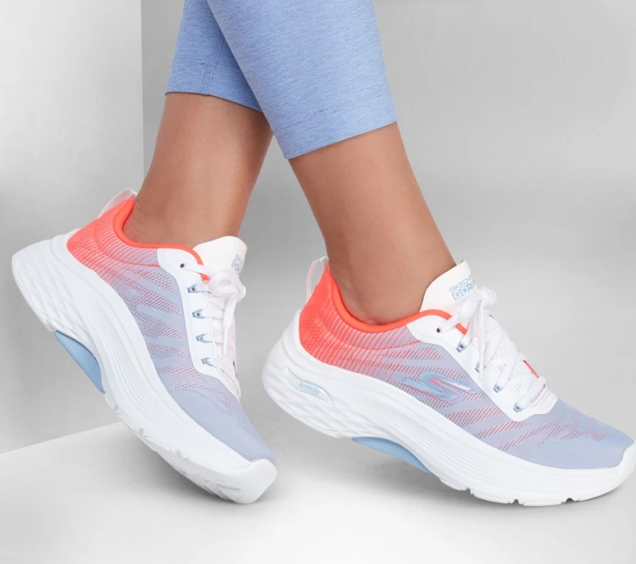 SKECHERS Women's Delphi Max Cushioning Arch Fit Sneakers in White/Multi Color