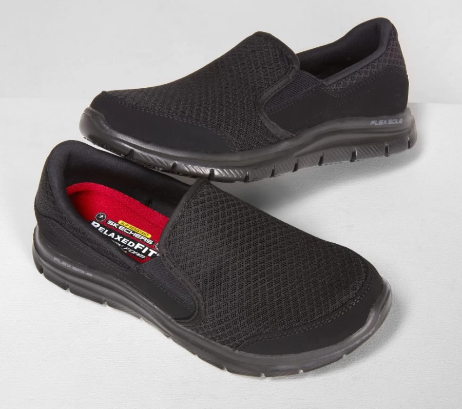 SKECHERS Women's Work Relaxed Fit Cozard Sr Sneakers in Black