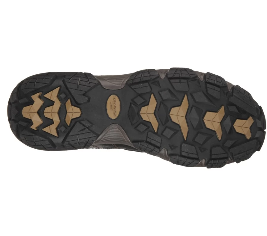SKECHERS Men's Dark Brown Bixford St Work Boots - Blais Style