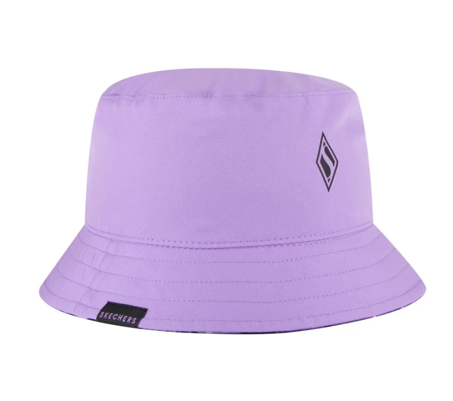 SKECHERS Women's Reversible Bucket Hat in Purple & Periwinkle | Ultra Violet Style