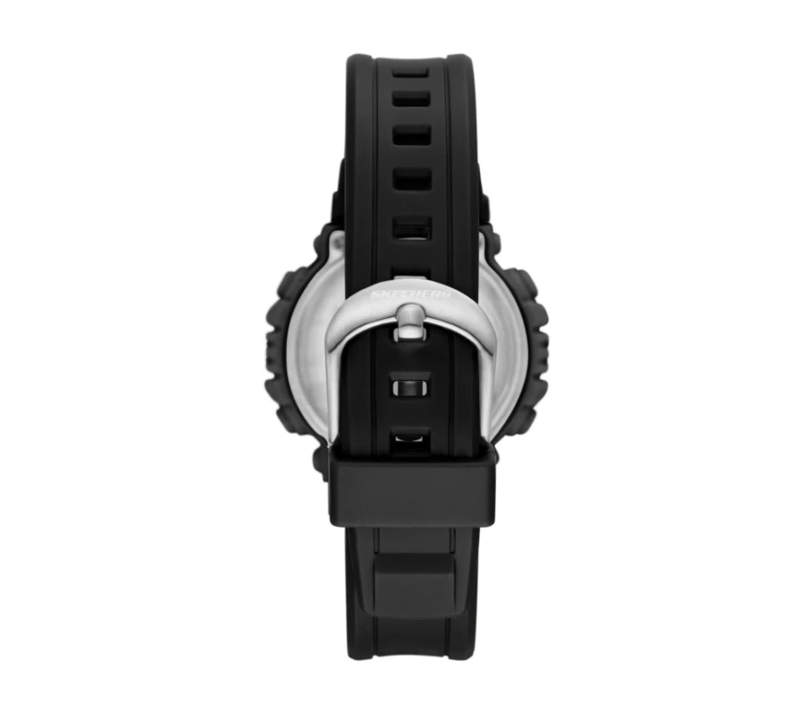 SKECHERS Women's Black Dual Time Watch - Stylish Analog Digital Timepiece