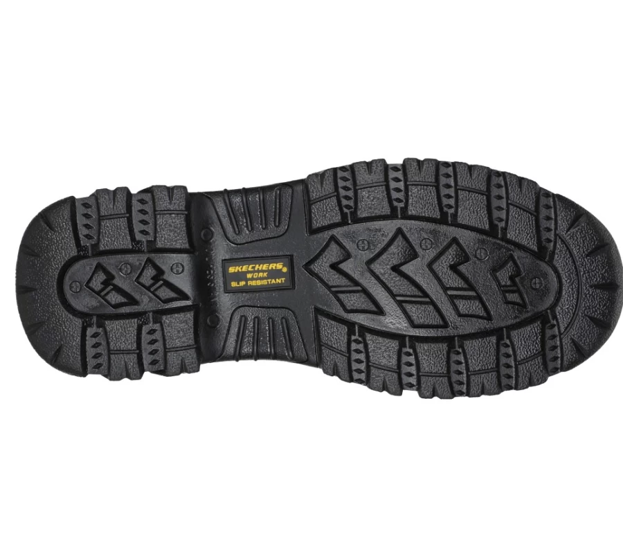 SKECHERS Men's Black Burgin - Benafick St Work Shoes