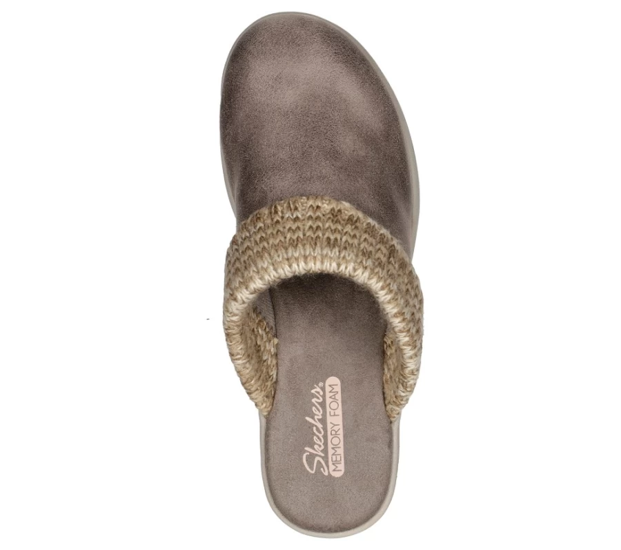SKECHERS Women's Pier-Lite Find Joy Sneakers in Dark Taupe - Lightweight Comfort Walking Shoes