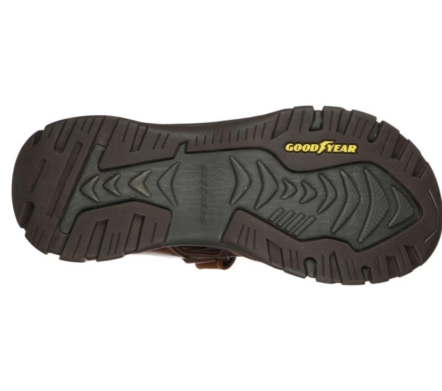 SKECHERS Men's Relaxed Fit Ralcon - Satico Brown Casual Shoes