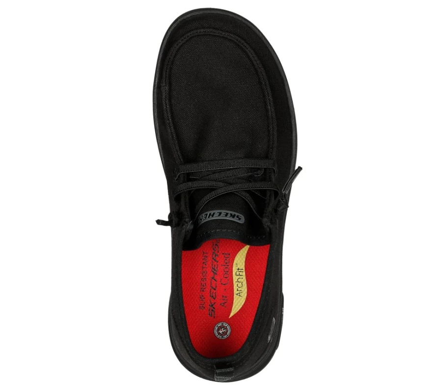 SKECHERS Women's Arch Fit Melo Sr Sneakers in Black - Comfortable Walking Shoes