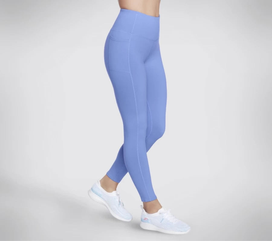 SKECHERS Women's Go Walk High Waist Legging in Periwinkle - Comfortable Walking Pants