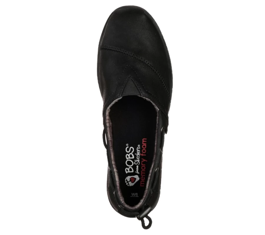 SKECHERS Women's Bobs Chill Luxe - Clued In Slip-On Sneakers in Black