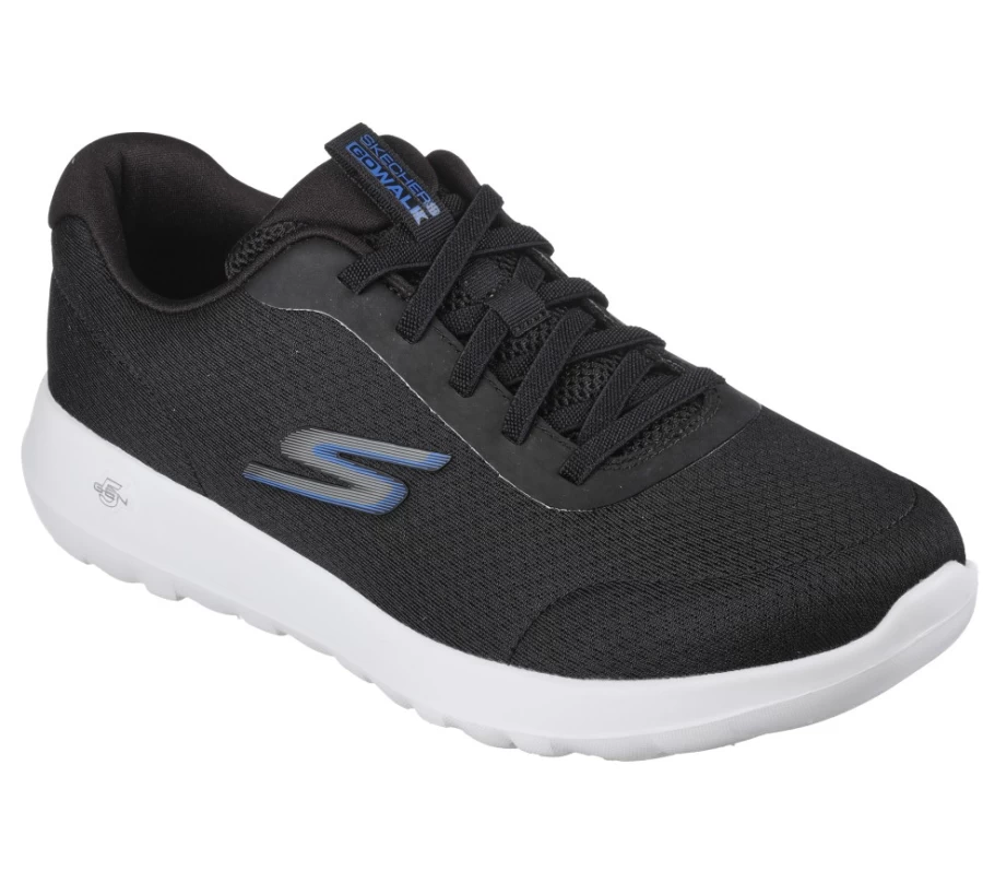 SKECHERS Men's Go Walk Max - Midshore Slip-On Sneakers in Black & Blue