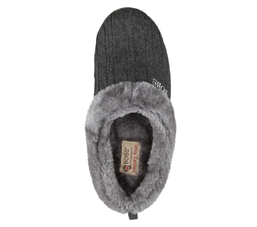 SKECHERS Women's Charcoal Ice Angel - Bobs Keepsakes Comfortable Sneakers